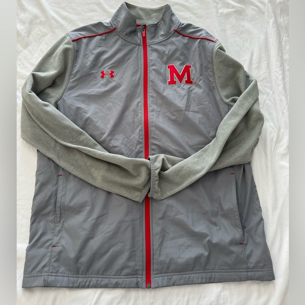 Men’s University of Maryland Under Armour Jacket. Size large